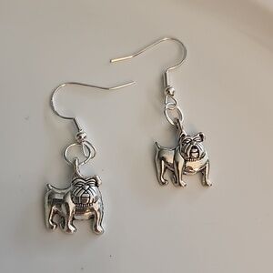 Bulldog Earrings 925S Post ER